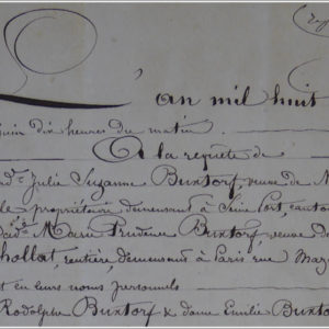 CRESSENT Marie Prudence – Inventaire après décès